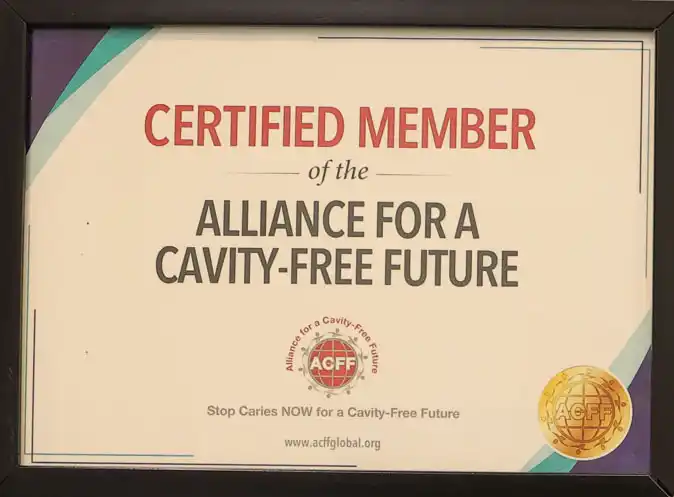 Alliance for a Cavity-Free Future Certificate
