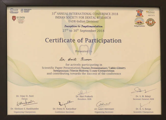 Inception Implementation Certificate
